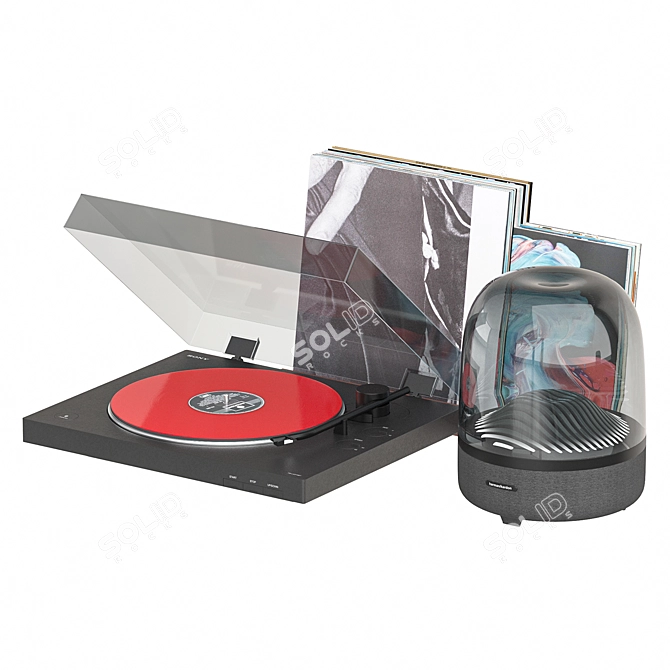 Sony Vinyl Player Package with Wireless Harman/Kardon Audio 3D model image 2