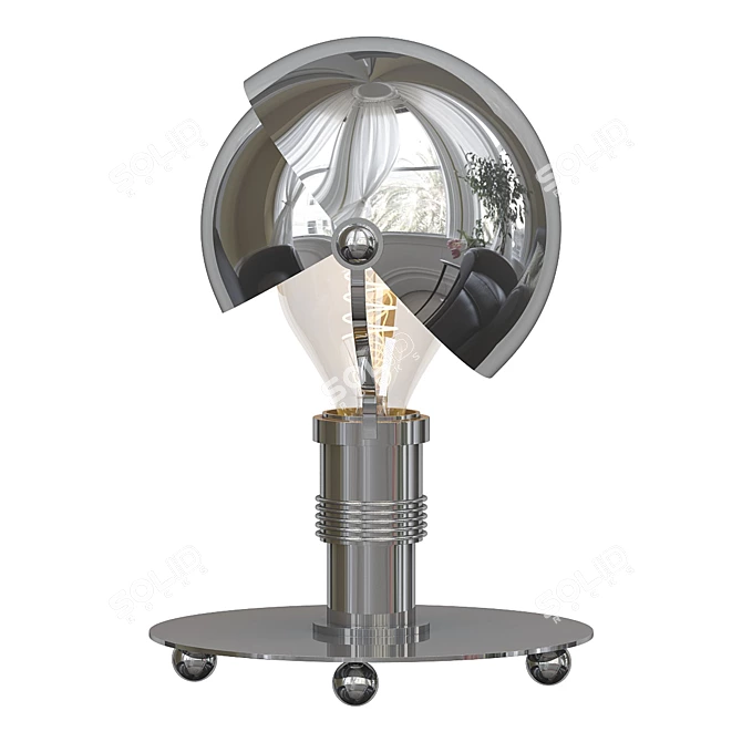 Modern Carl Jucker Glass Lamp 3D model image 1