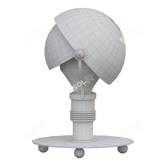 Modern Carl Jucker Glass Lamp 3D model image 2