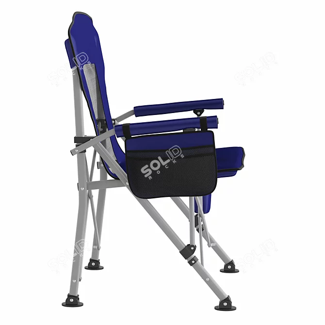 Folding Camping Chair with Adjustable Materials 3D model image 4