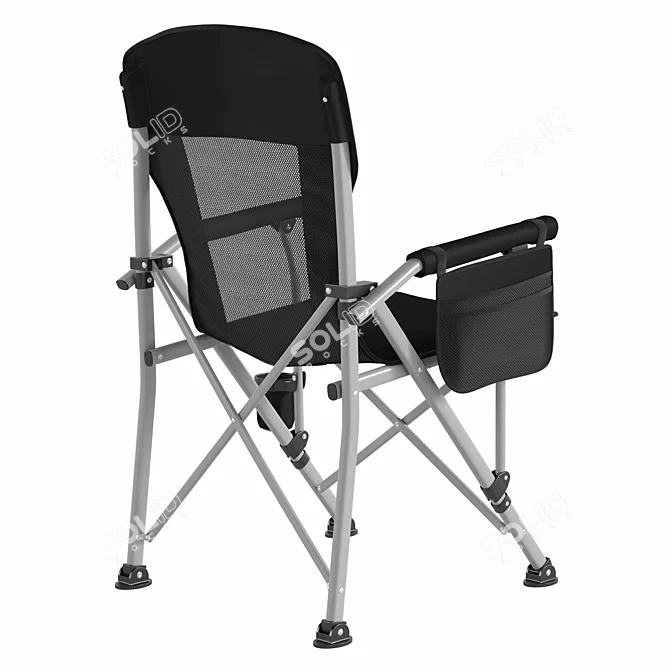 Folding Camping Chair with Adjustable Materials 3D model image 5