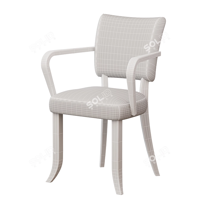 Modern Boundary Carver Chair 3D model image 2