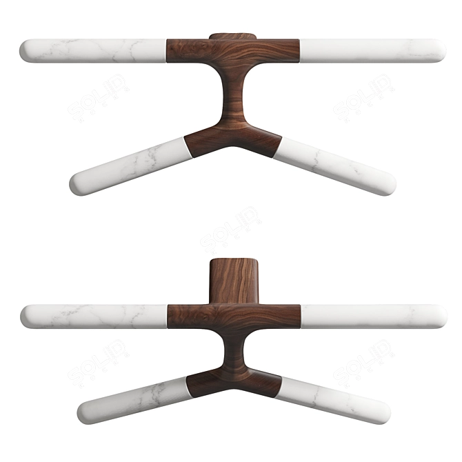 Elegant Jeeves Valet Stand 3D model image 1