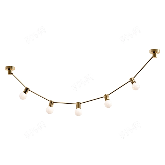 Elegant Riviere Model Lamp 3D model image 1