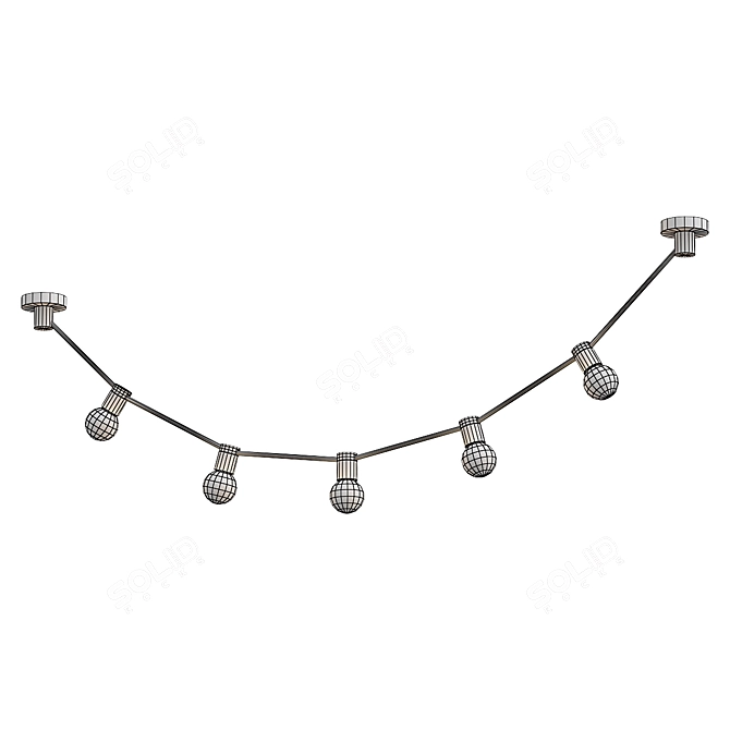 Elegant Riviere Model Lamp 3D model image 2