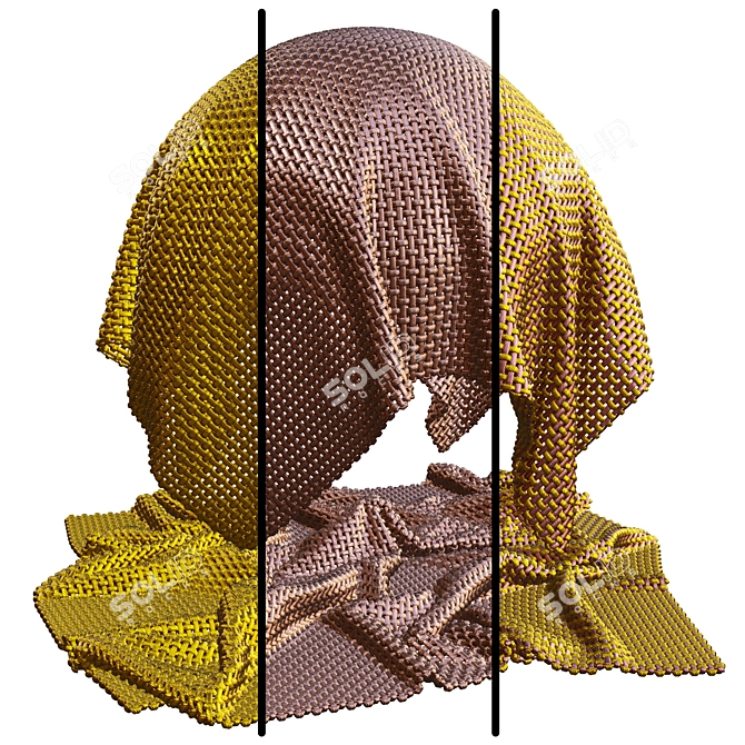 Weave Metallic Covering Set | 4K 3D model image 1