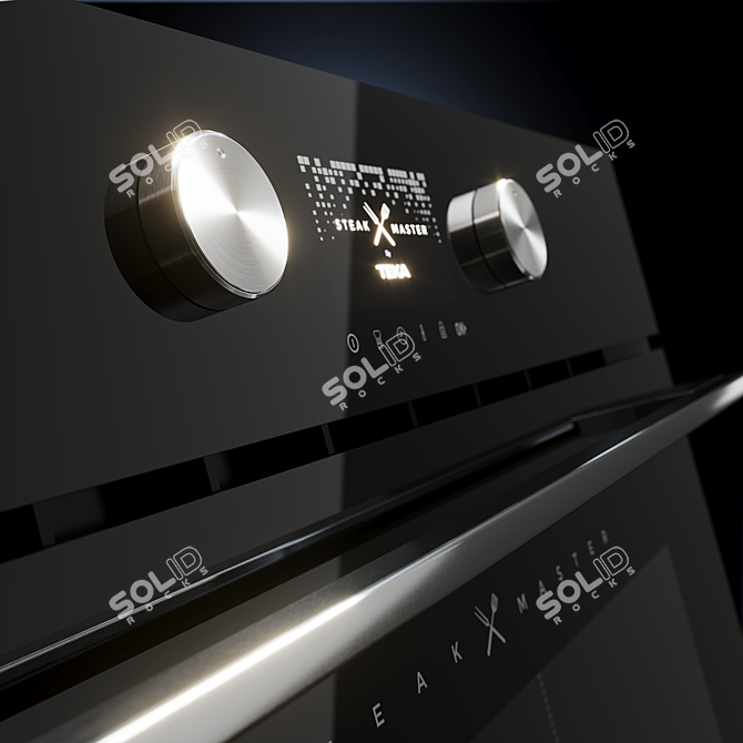 Teka Night River Black Oven 3D model image 1