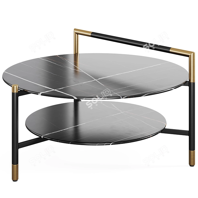 Modern Coffee Table CARTER Set 3D model image 2