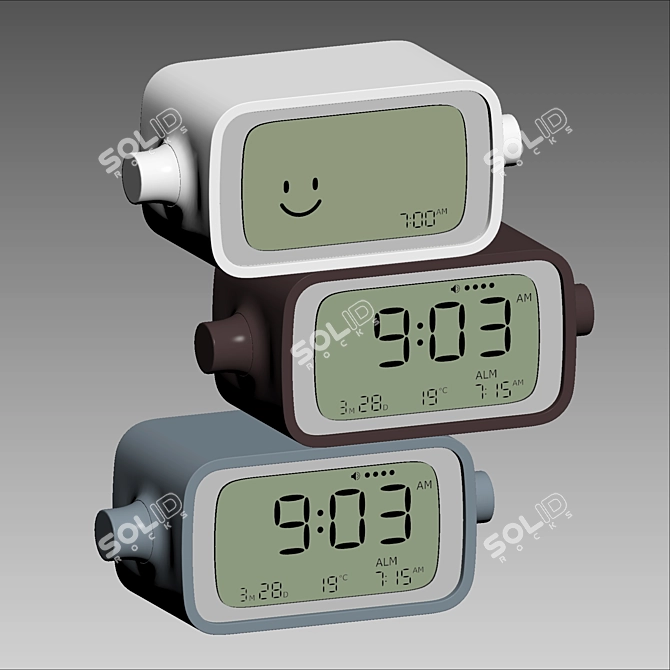 Lexon Dreamtime Alarm Clock 3D Model 3D model image 6