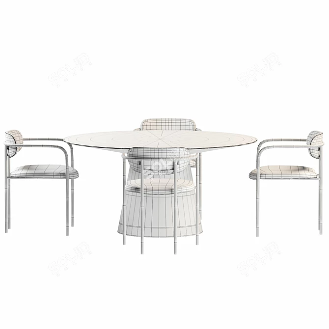 Modern Dining Set by Stylemeghd 3D model image 4