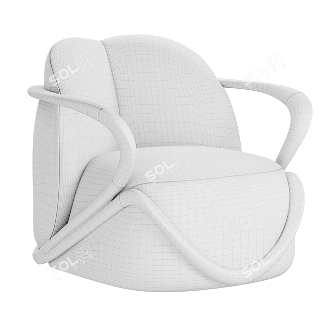 Giorgetti Hug Armchair 3D Model 3D model image 4