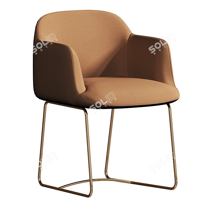 Elegant Comfort Armchair, Quinti Sedute 3D model image 1