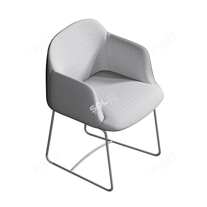Elegant Comfort Armchair, Quinti Sedute 3D model image 2