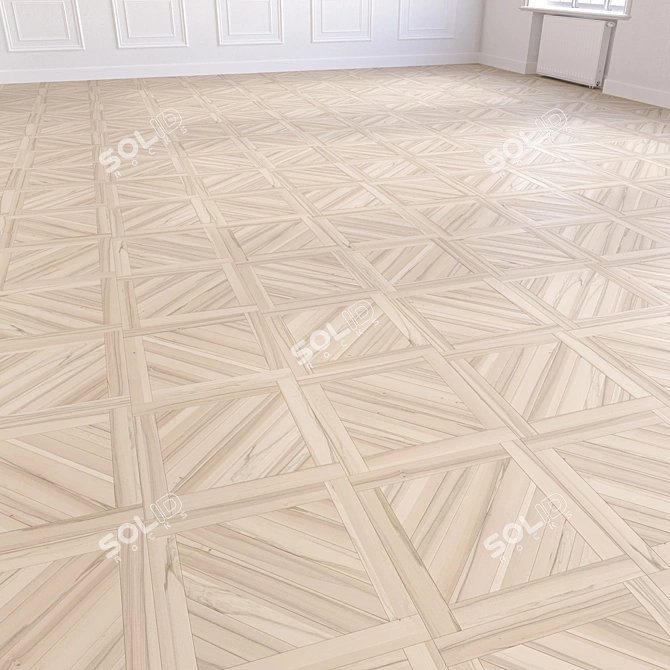 Premium 3D Wood Floor Model 3D model image 4