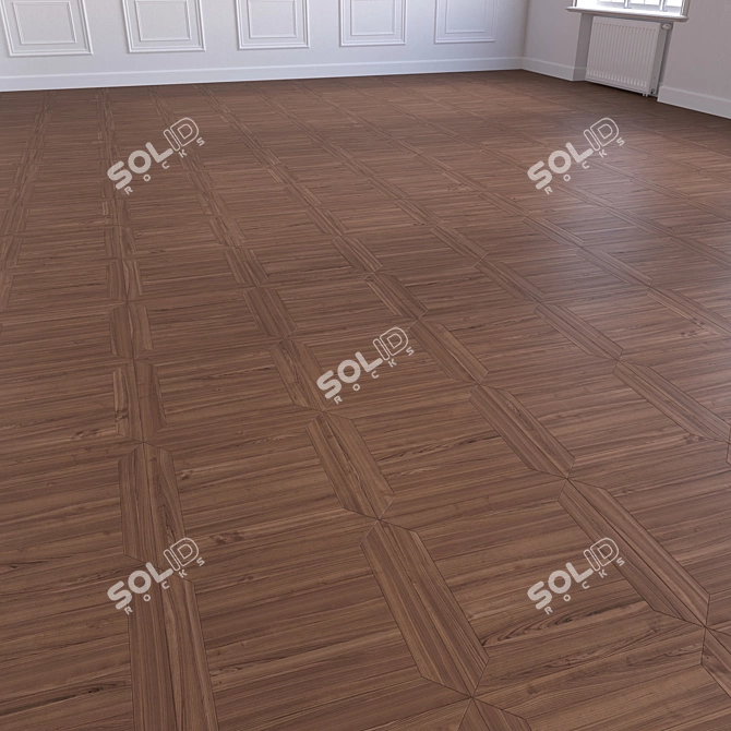 High-Quality 3D Wood Floor Model 3D model image 4