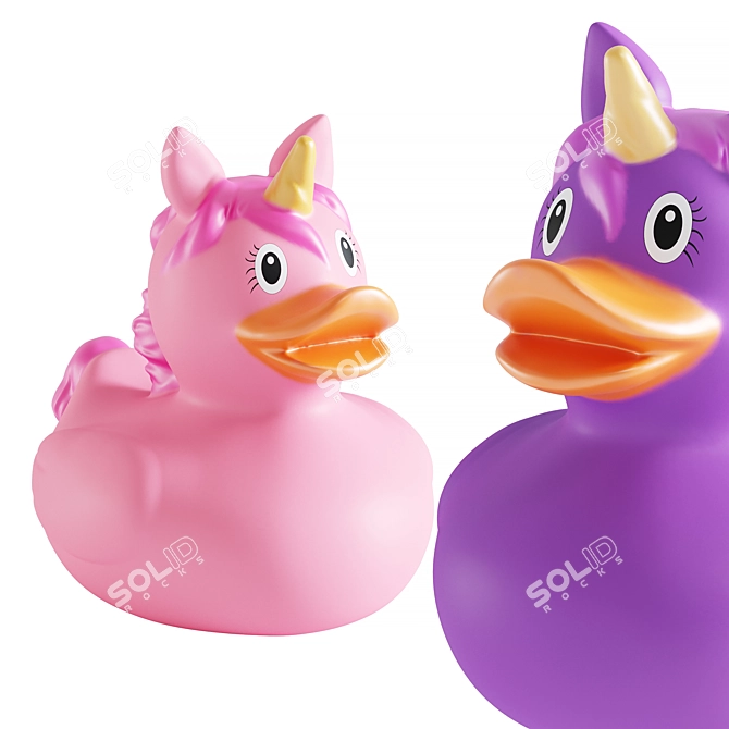 Unicorn Rubber Duck Collection 3D model image 7