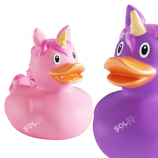 Unicorn Rubber Duck Collection 3D model image 3