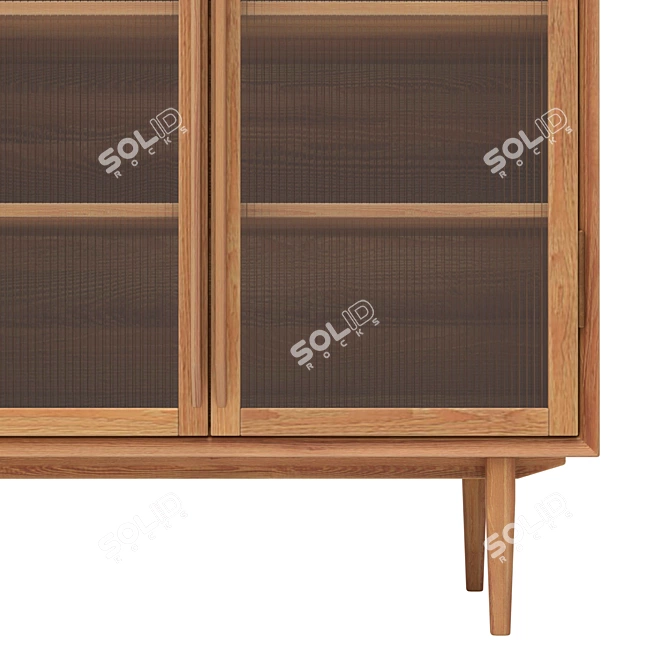 Bruni High Buffet with Glass Panes 3D model image 3