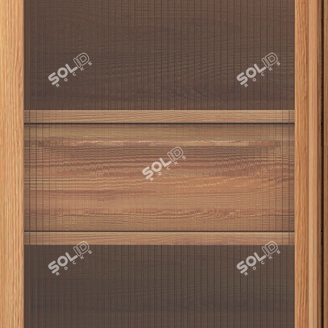 Bruni High Buffet with Glass Panes 3D model image 4