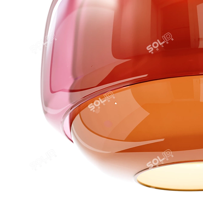 Kinoko Colored Glass Lamp 3D model image 4