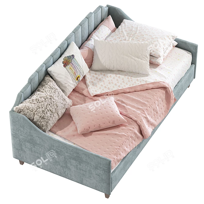 Convertible Sofa Bed Jolena 243 3D model image 3