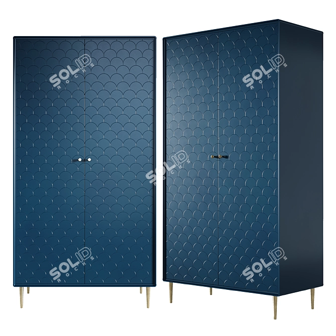 LaRedoute Luxore Two-Door Wardrobe 3D model image 1