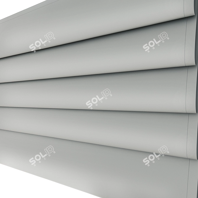 Velvet Satin Curtains Set 3D model image 9