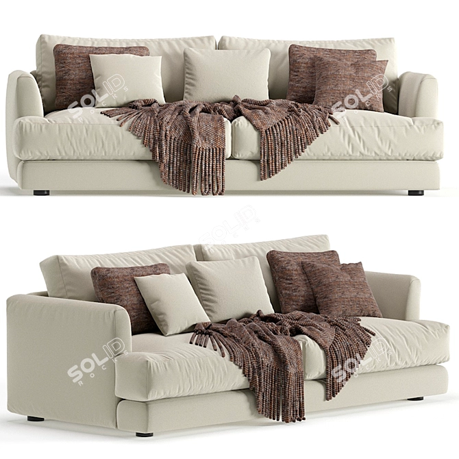 West Elm Haven Sofa 84 3D model image 4