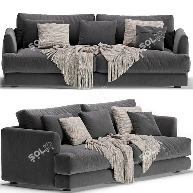 West Elm Haven Sofa 84 3D model image 5