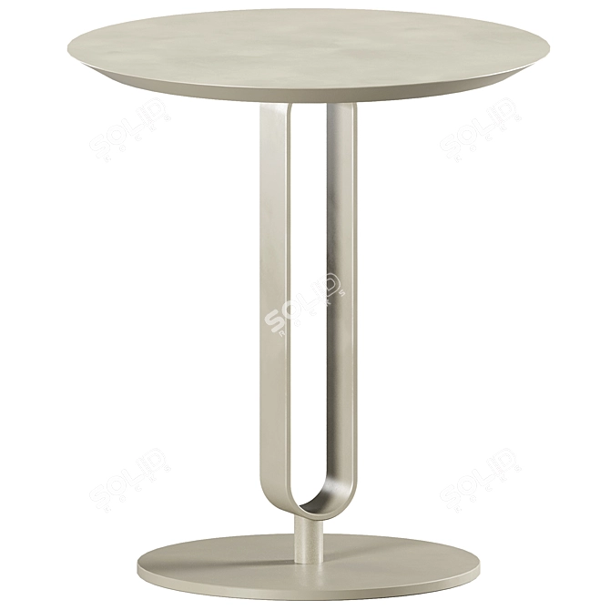 Modern Round Side Table 45cm 3D model image 2