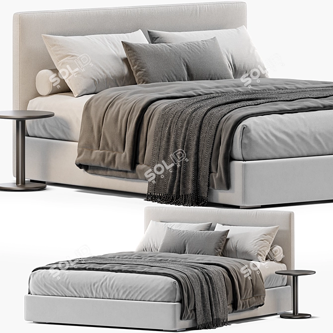 Lema CAMILLE 3D Bed Model 3D model image 1