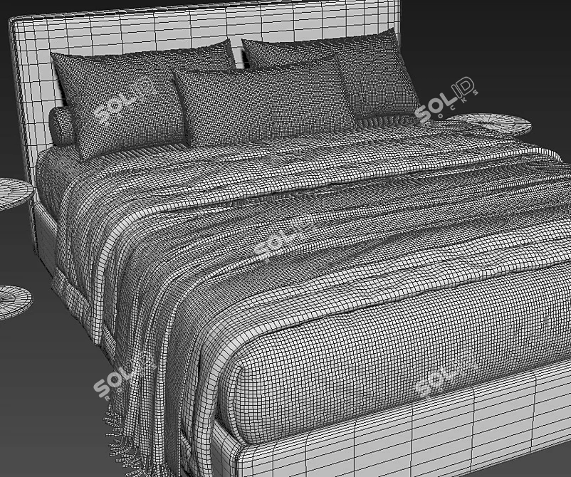 Lema CAMILLE 3D Bed Model 3D model image 4