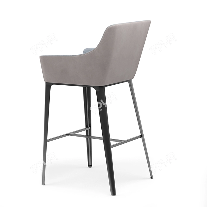 Sleek Dunbar Barstool Design 3D model image 3