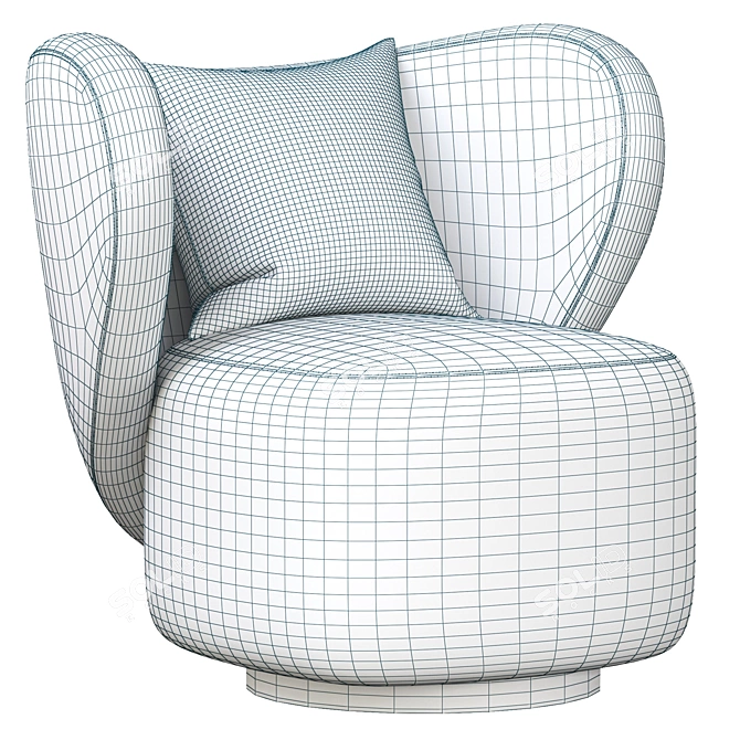 NORR11 Little Big Armchair 3D Model 3D model image 5