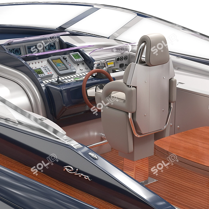 Luxury Riva RIVARAMA Yacht 3D model image 5