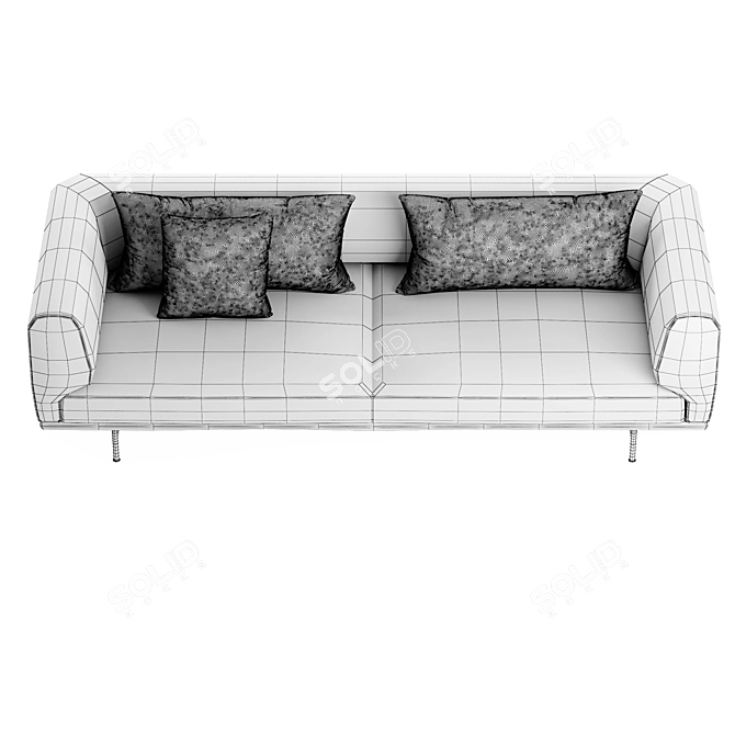 Modern Vipp Chimney Sofa 3D model image 3