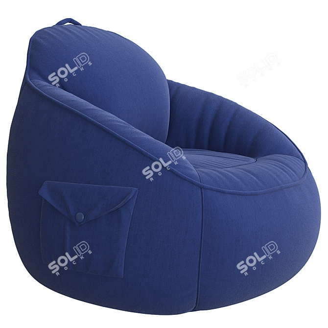 Realistic 3D Max Bean Bag 3D model image 1