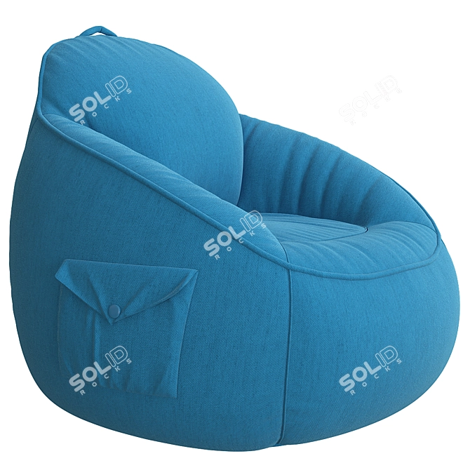 Realistic 3D Max Bean Bag 3D model image 2