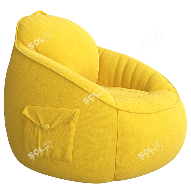 Realistic 3D Max Bean Bag 3D model image 3