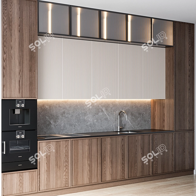 Gaggenau Appliance Kitchen Set 3D model image 3