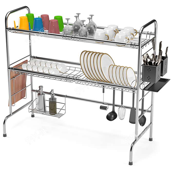 Corona 4 Render Drying Rack 3D model image 1