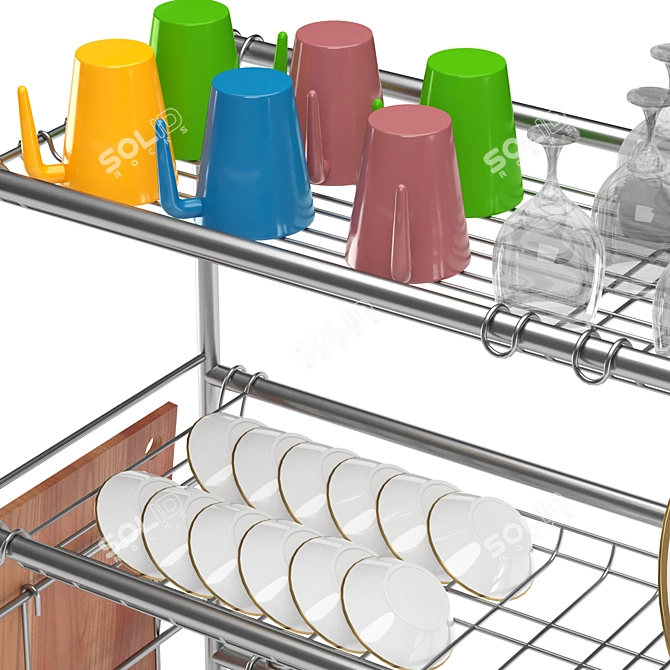 Corona 4 Render Drying Rack 3D model image 5