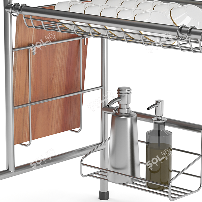 Corona 4 Render Drying Rack 3D model image 6