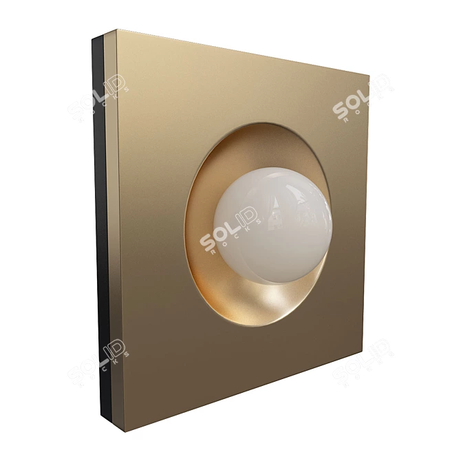 Sleek Modern Kins Wall Light 3D model image 1