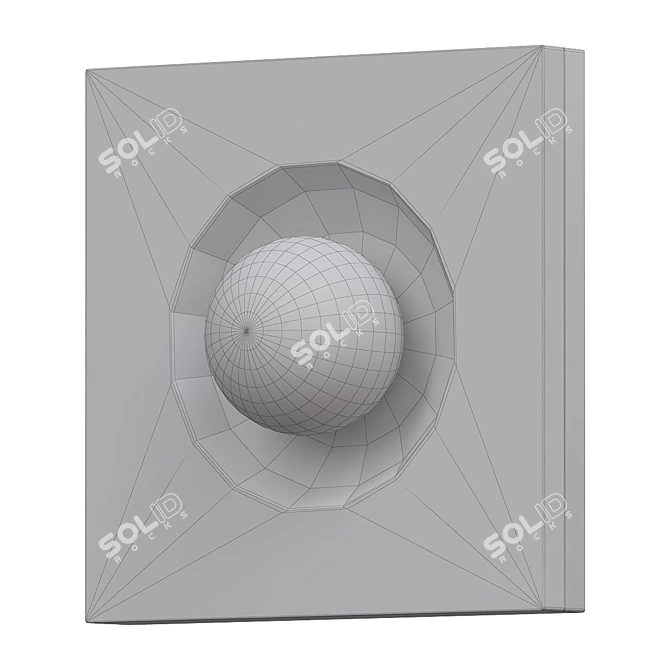Sleek Modern Kins Wall Light 3D model image 2