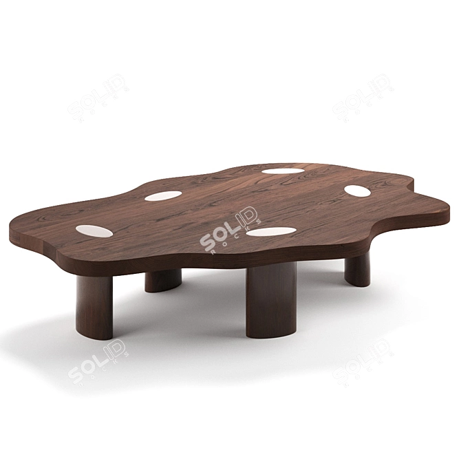 Designer Cloud Tables Collection 3D model image 3