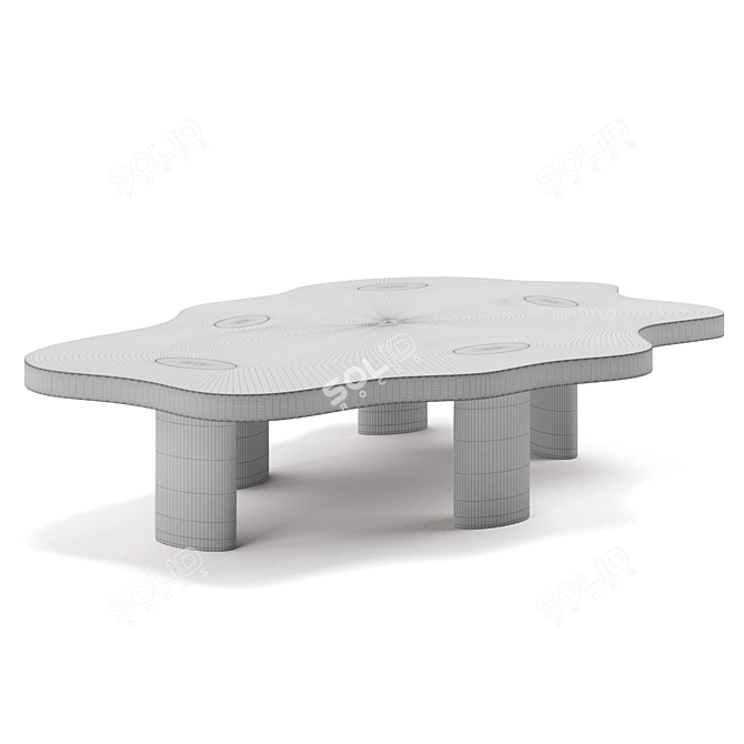 Designer Cloud Tables Collection 3D model image 4