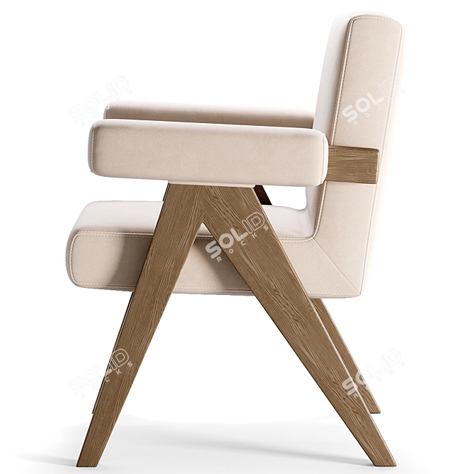 Sophisticated HAITH Dining Chair 3D model image 2