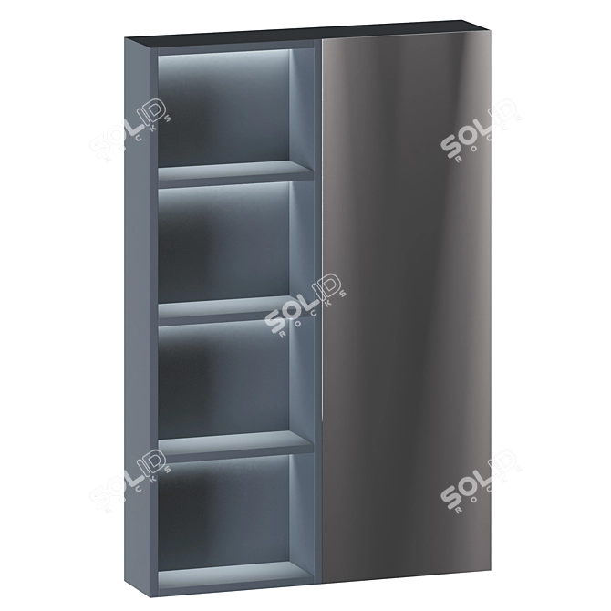 Modern Wall Mounted Mirror Cabinets 3D model image 6