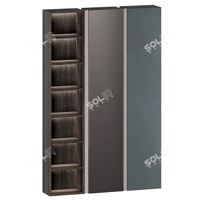 Modern Wall Mounted Mirror Cabinets 3D model image 7